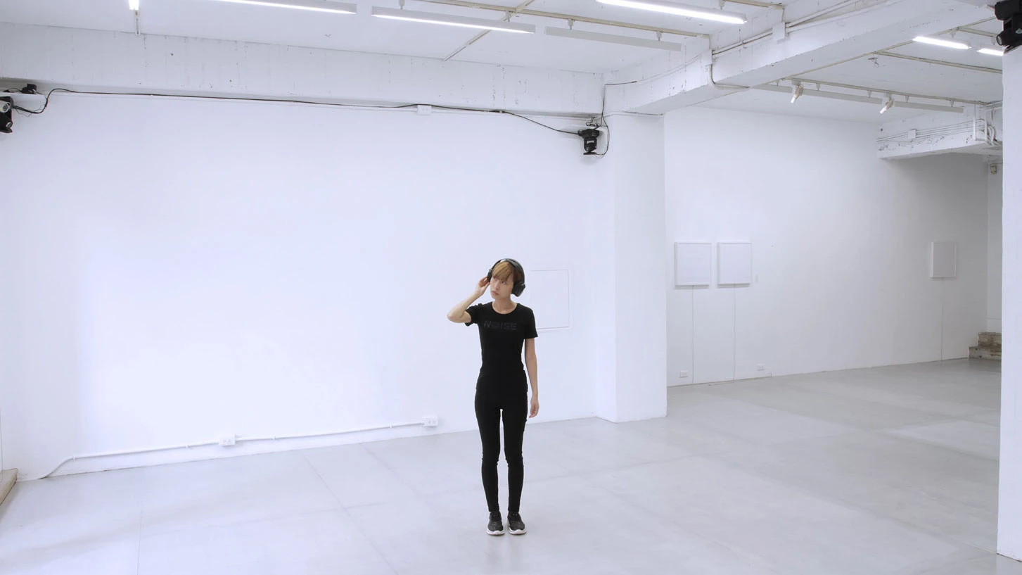 《無線響像》，2016，聲音裝置，「透明響像」於就在藝術空間展場一景-圖片