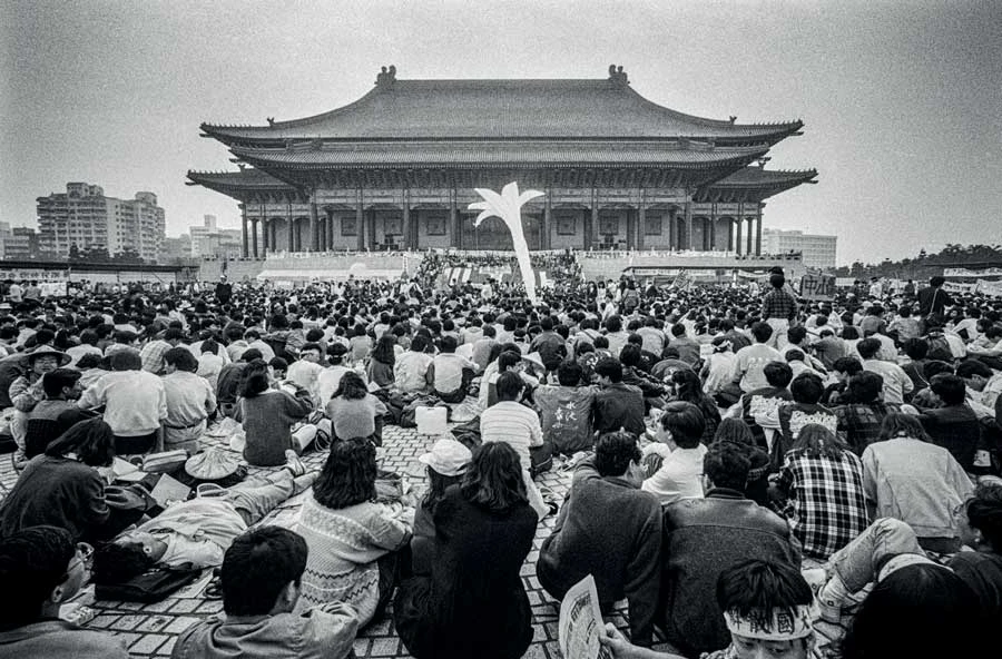 1990年3月野百合學運 圖片來源：劉振祥提供-圖片