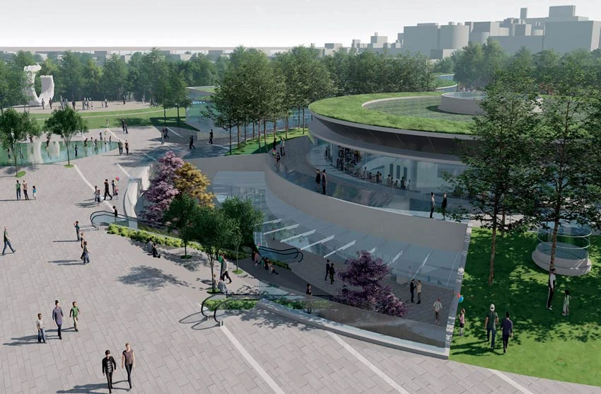 基本資料：基地面積101,287平方米，樓地板面積44,576平方米，總經費52.34億元，6,488.32平方米  ©劉培森建築師事務所-圖片