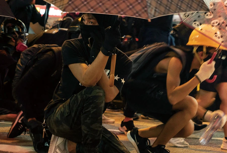 2019年10月1日　中國香港 ©張乾琦、馬格蘭攝影通訊社-圖片