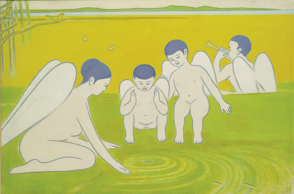 《春》，1953，油彩、畫布，130.5×194cm，臺北市立美術館典藏-圖片