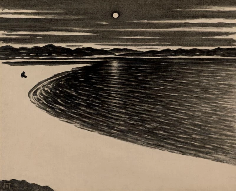 《月明》，1963，油彩、畫布，72.5×91cm，臺北市立美術館典藏-圖片