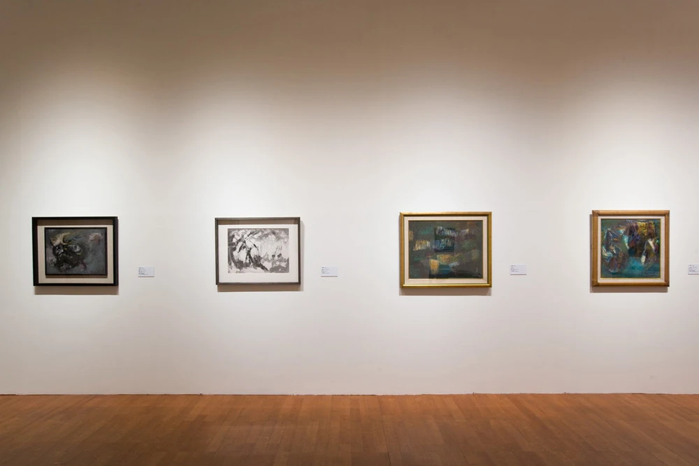 2013年北美館「台灣現當代女性藝術五部曲，1930-1983」李芳枝作品於展場一景-圖片