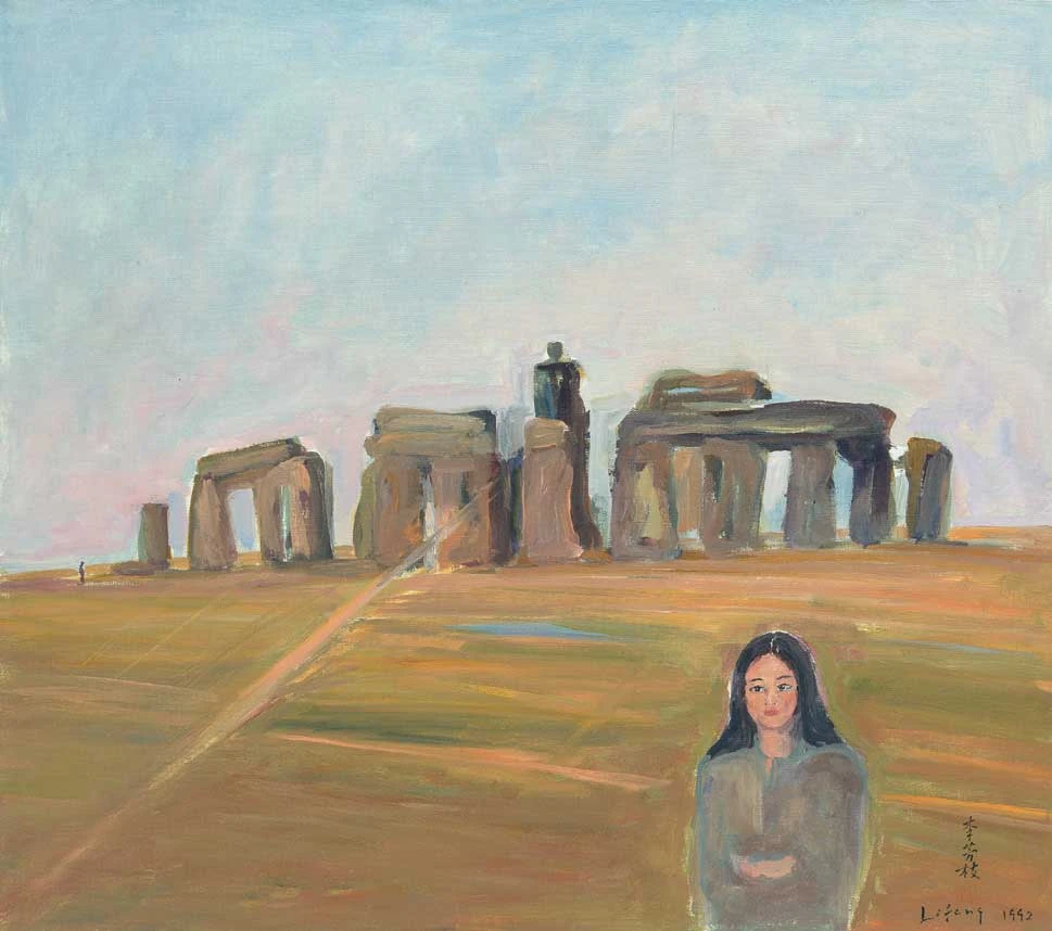 《自畫像》，1992，油彩、畫布，68×77cm，臺北市立美術館典藏-圖片