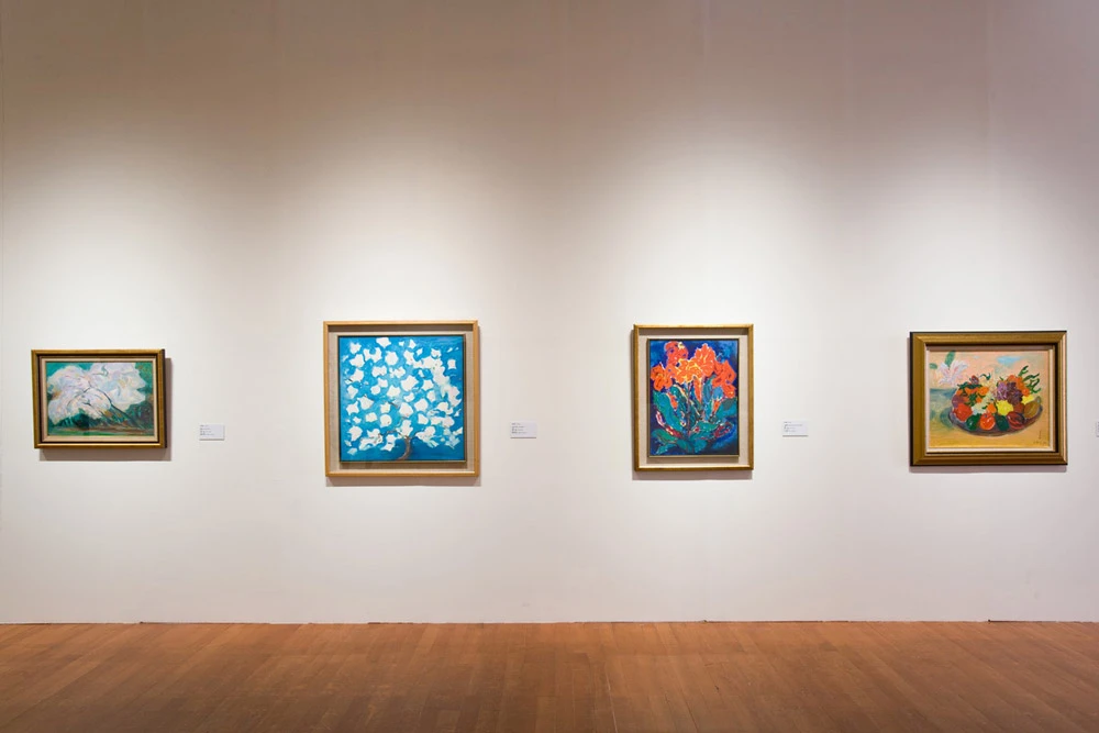 2013年北美館「台灣現當代女性藝術五部曲，1930-1983」李芳枝作品於展場一景-圖片