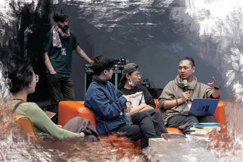 點擊觀看大圖-2023北雙展Music Room由聽說策劃的「三人駐」活動現場  圖片來源:臺北市立美術館 2023北雙展Music Room由聽說策劃的「三人駐」活動現場  圖片來源:臺北市立美術館-圖片