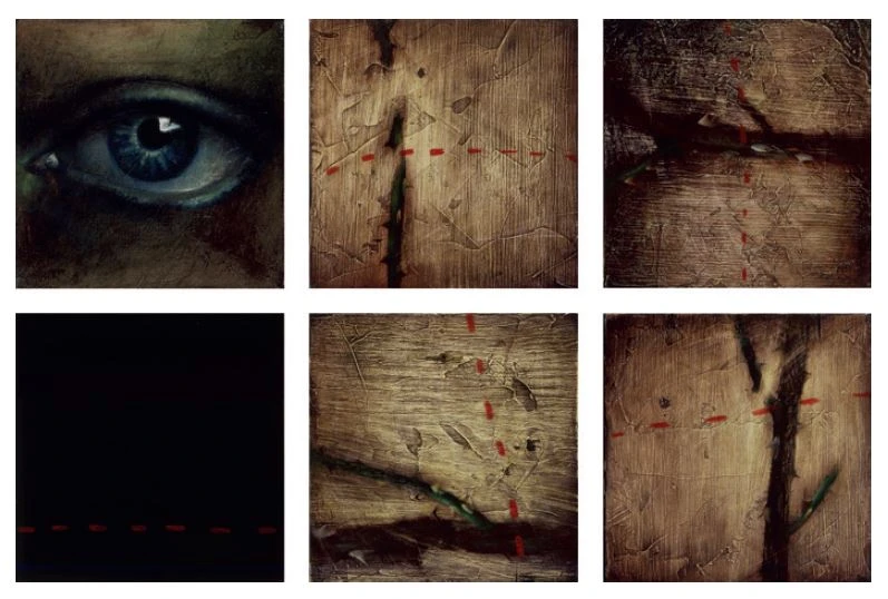 《我，玫瑰》，1991，油彩、畫布，50 x 76 cm-圖片