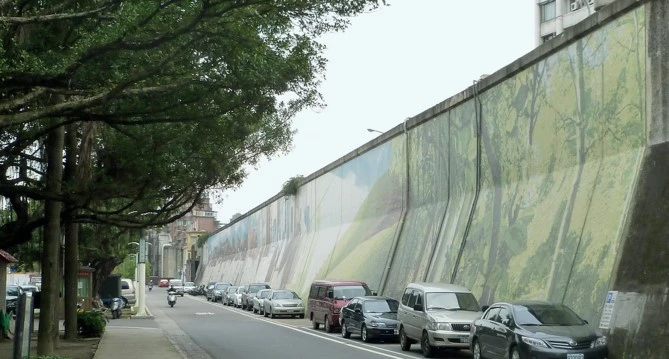 大稻埕藝術介入空間馬賽克壁畫第四段「天行健」（2010）；王紀凡攝影。-圖片