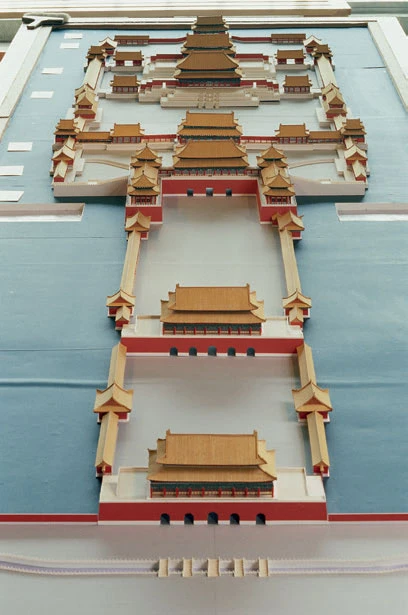 1985年，「中國建築之美特展」現場模型，臺北市立美術館。-圖片