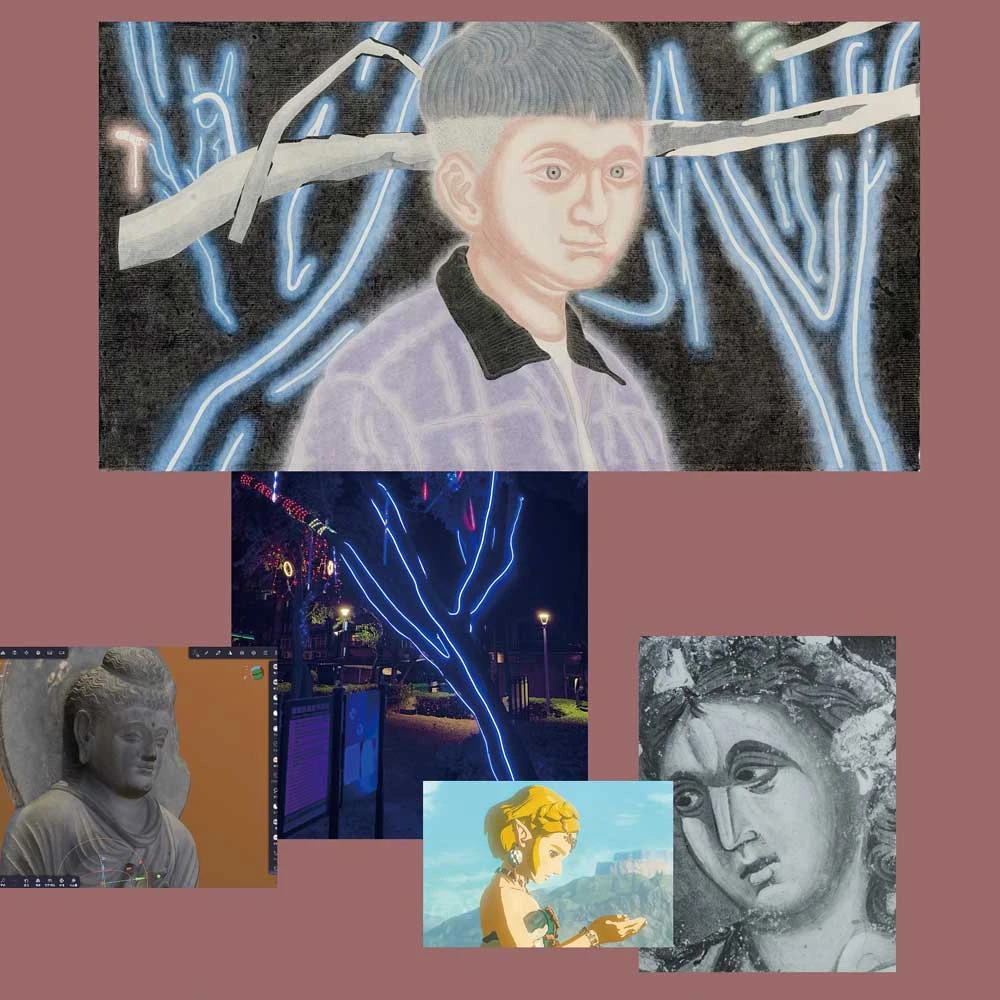 蘇煌盛Instagram發布關於創作《風景之十八》時的mind map。圖片擷取自藝術家Instagram （@suhuangsheng）-圖片