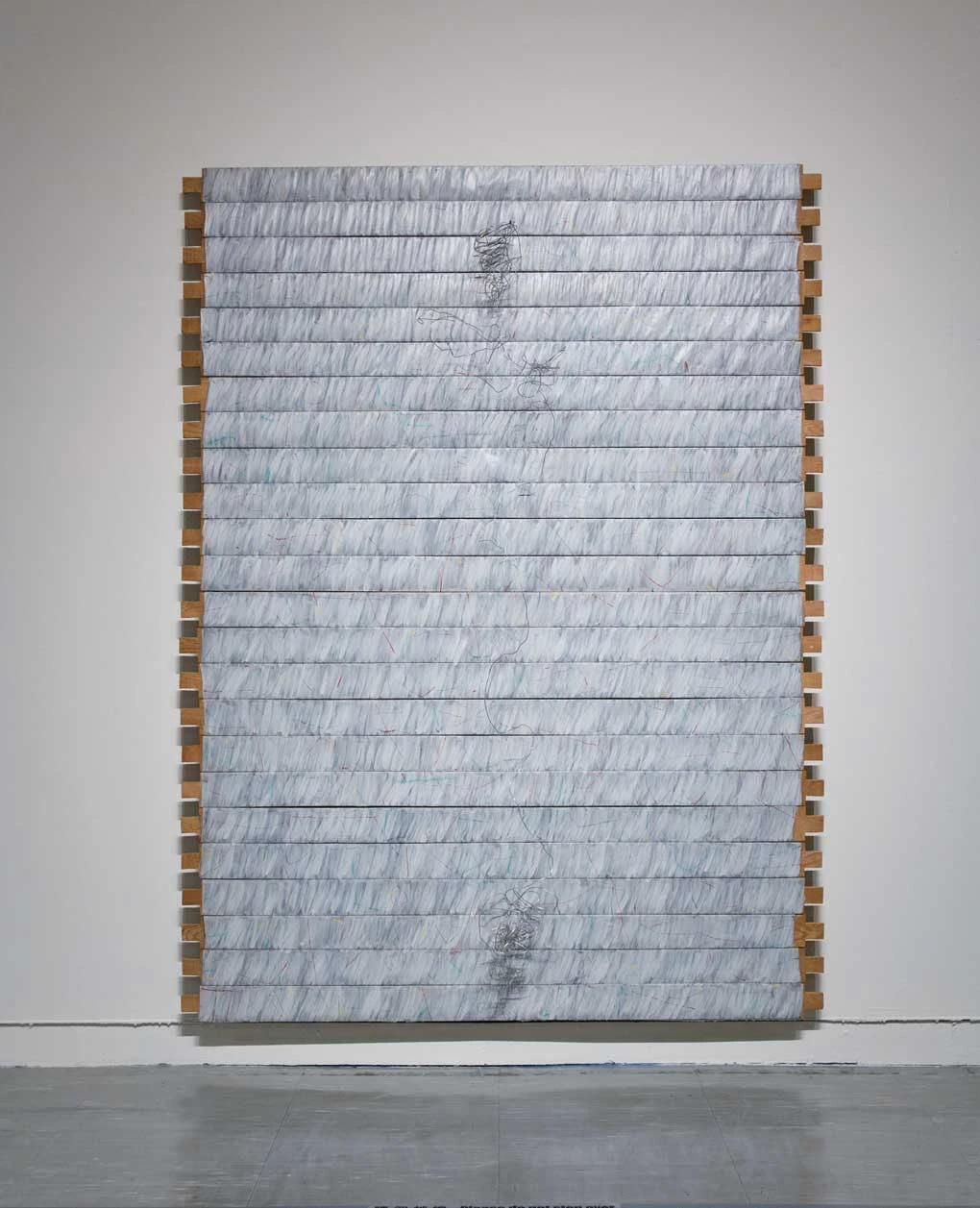 點擊觀看大圖-「1984中國現代繪畫新展望」得獎作品;莊普,《顫動的線》,1984,木頭、畫布、鐵絲,262×196公分,臺北市立美術館典藏 「1984中國現代繪畫新展望」得獎作品;莊普,《顫動的線》,1984,木頭、畫布、鐵絲,262×196公分,臺北市立美術館典藏-圖片