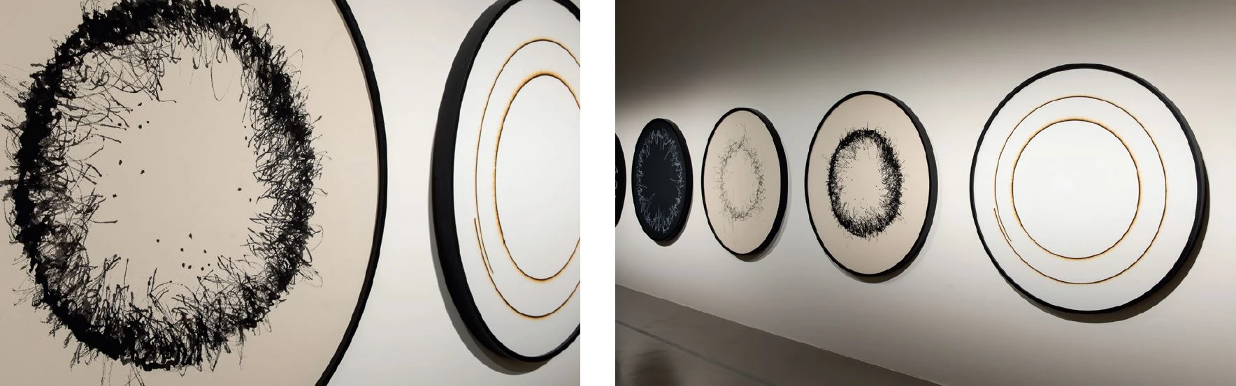 《風的書寫》（<i> Wind writings</i>）、《太陽繪圖》（<i>Sun drawing</i>），2023。作品由藝術家；柏林neugerriemschneider；紐約／洛杉磯Tanya Bonakdar Gallery 提供。© 2023 奧拉弗・埃利亞松。北美館「奧拉弗・埃利亞松：你的好奇旅程」展場一景。-圖片